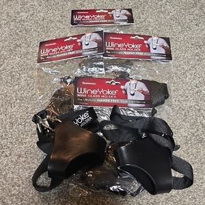 WineYoke Black Wine Glass Holder (6)